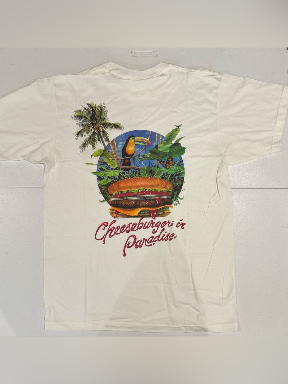 Vintage 1985 Caribbean Soul Cheeseburger in Paradise t shirt size large